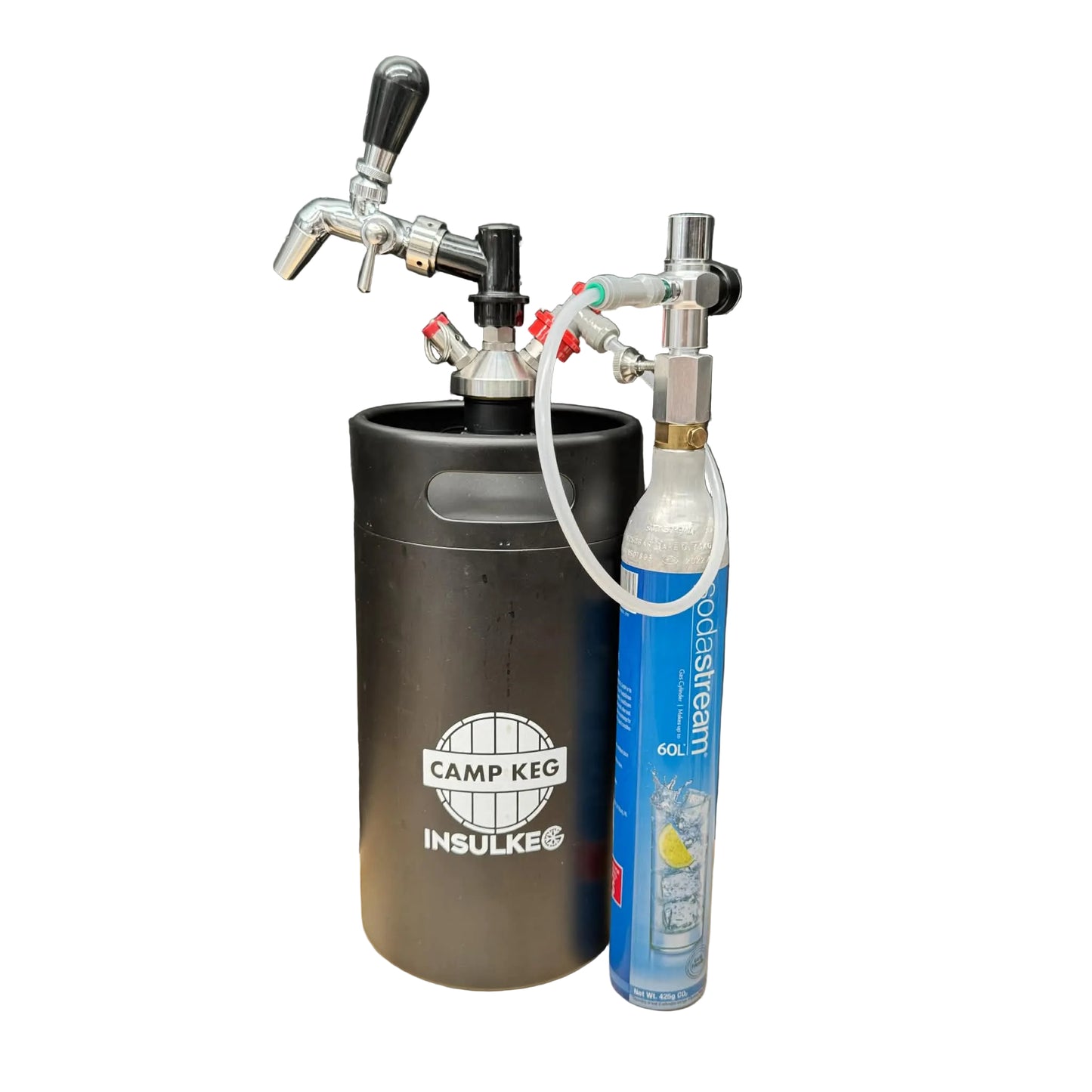 Ultimate Craft Brewer Mini Keg Upgrade with Flow Control Tap and Auto Pressurised Flow Stopper