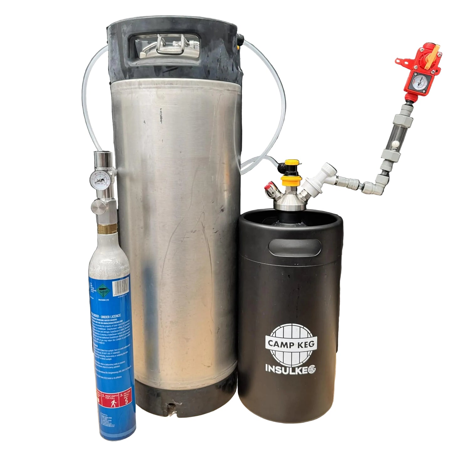 Ultimate Craft Brewer Mini Keg Upgrade with Flow Control Tap and Auto Pressurised Flow Stopper