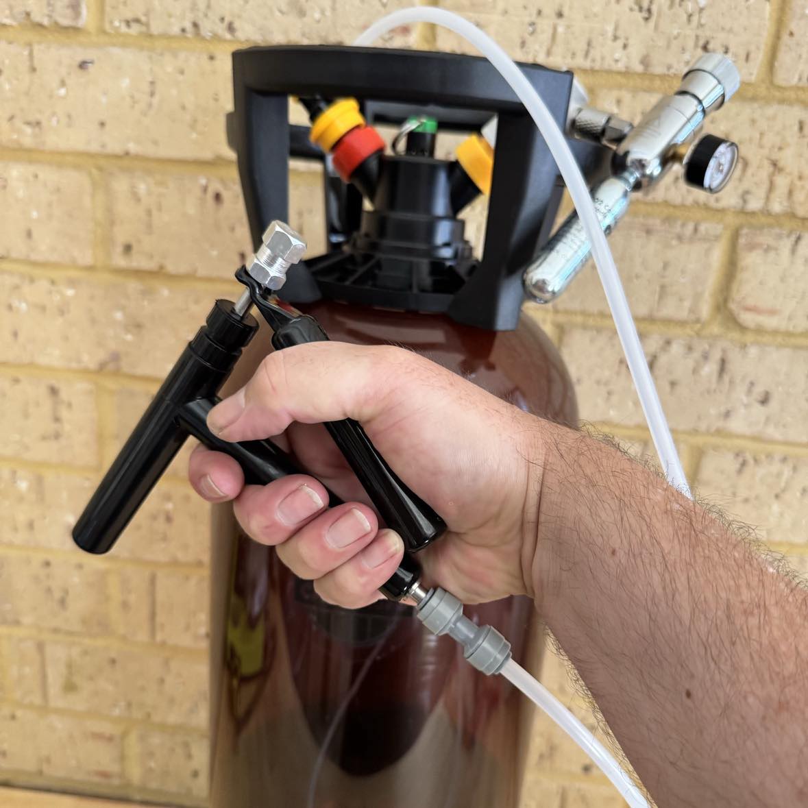 Camp Keg Budget Pluto Kit with Gas and Black Lightshield Line