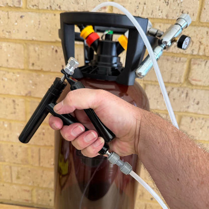 Camp Keg Budget Pluto Kit with Gas and Black Lightshield Line