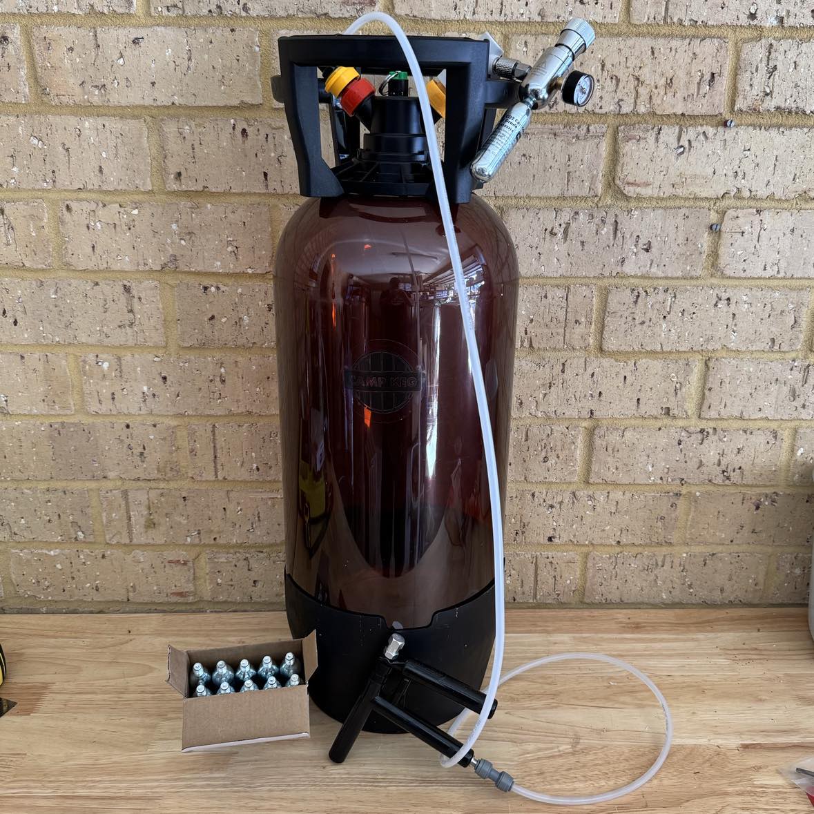 Camp Keg Budget Pluto Kit with Gas and Black Lightshield Line