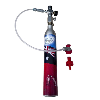 Regulator with Line, Gas Connect & Carb Cap to suit Sodastream, 16g & 74g Bulbs