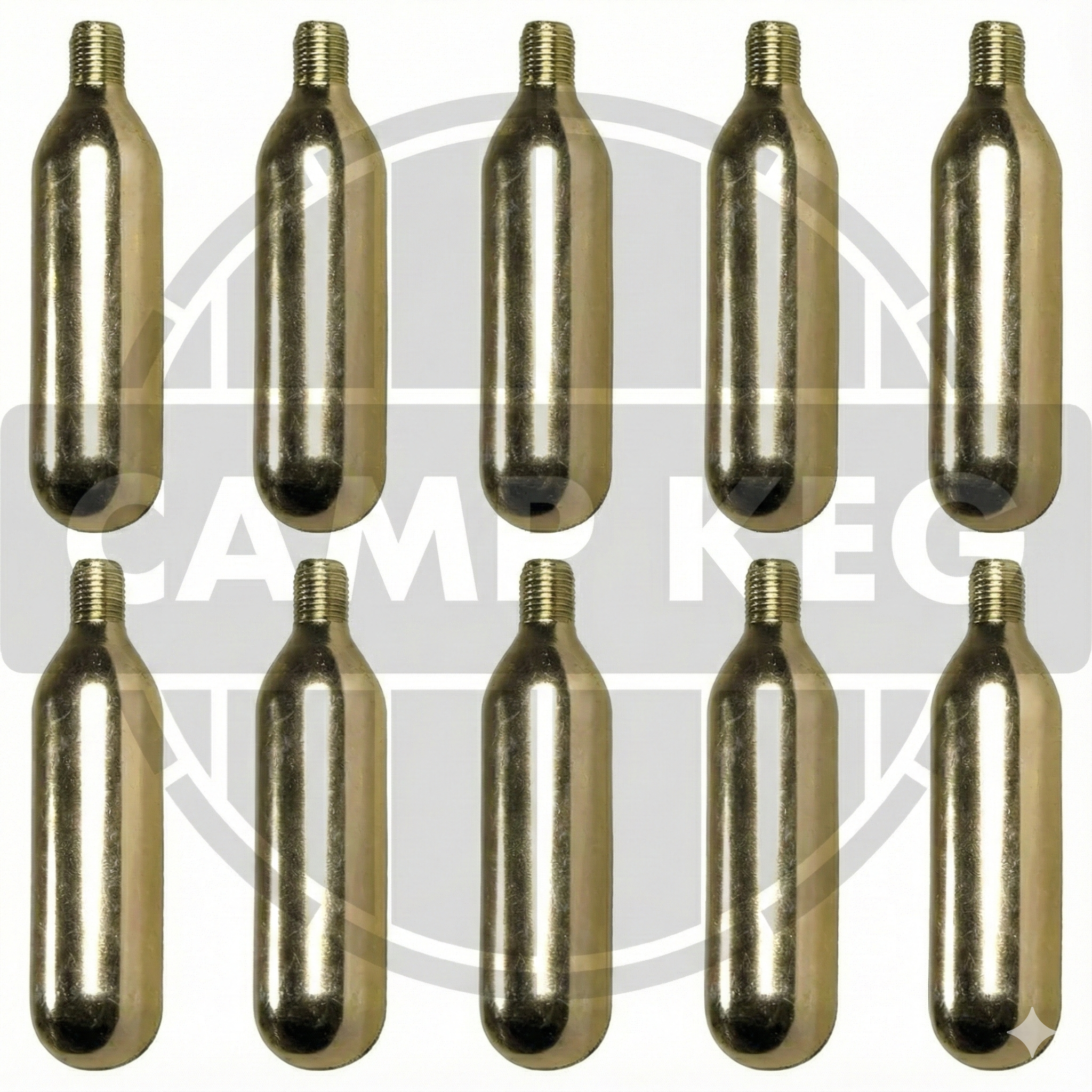CO2 Mini Bulbs 16g threaded cartridge pack of 10 – Camp Keg
