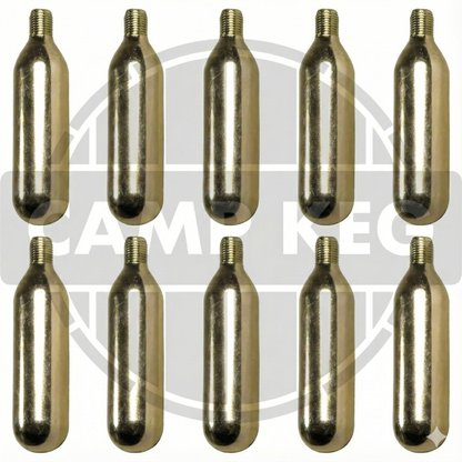 CO2 Mini Bulbs 16g threaded cartridge pack of 10
