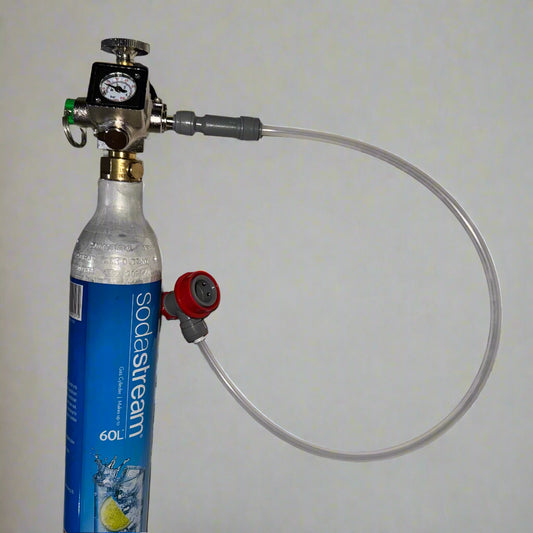 Regulator with Line & Gas Connect to suit Sodastream & Smaller Bulbs