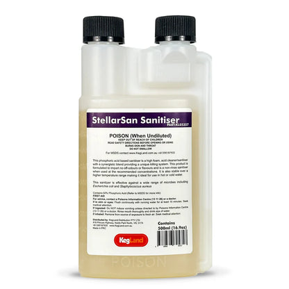 StellarSan Sanitiser - 500mL Split Chamber Bottle - Phosphoric Sanitiser