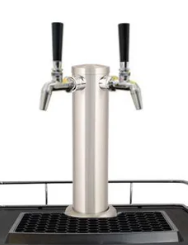 Luxe Keg Kegerator Bar Fridge Kit - Double Tap